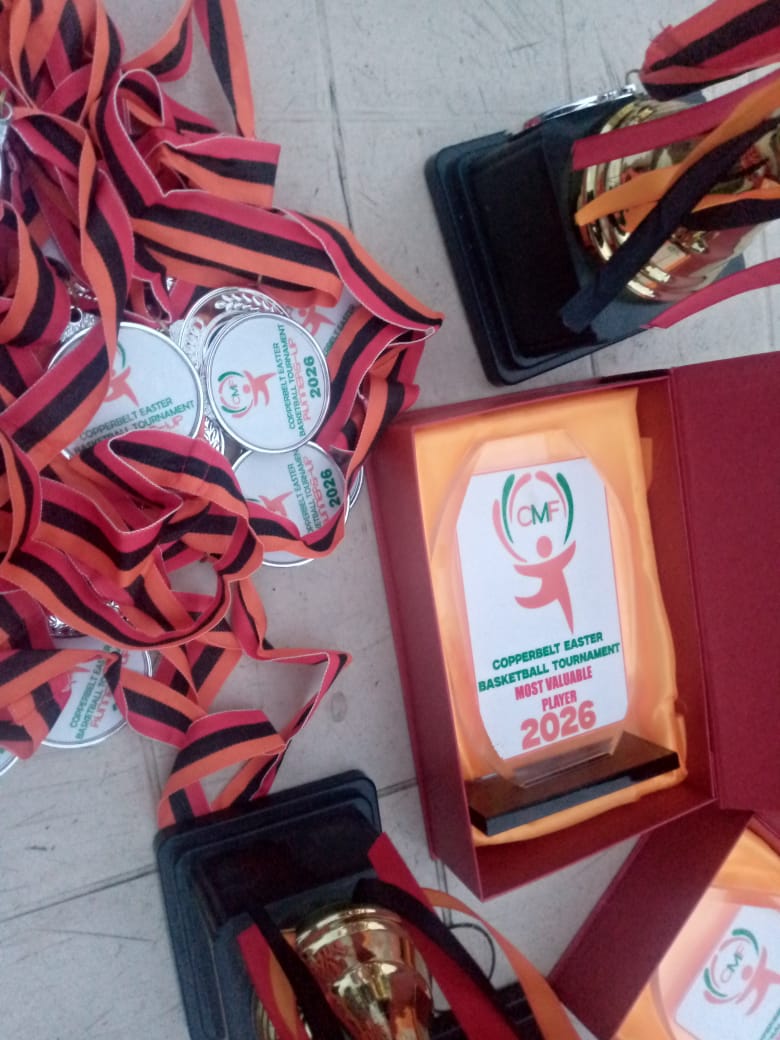 CMF Sponsors Medals & Trophies at Copperbelt Basketball Easter Youth Tournament