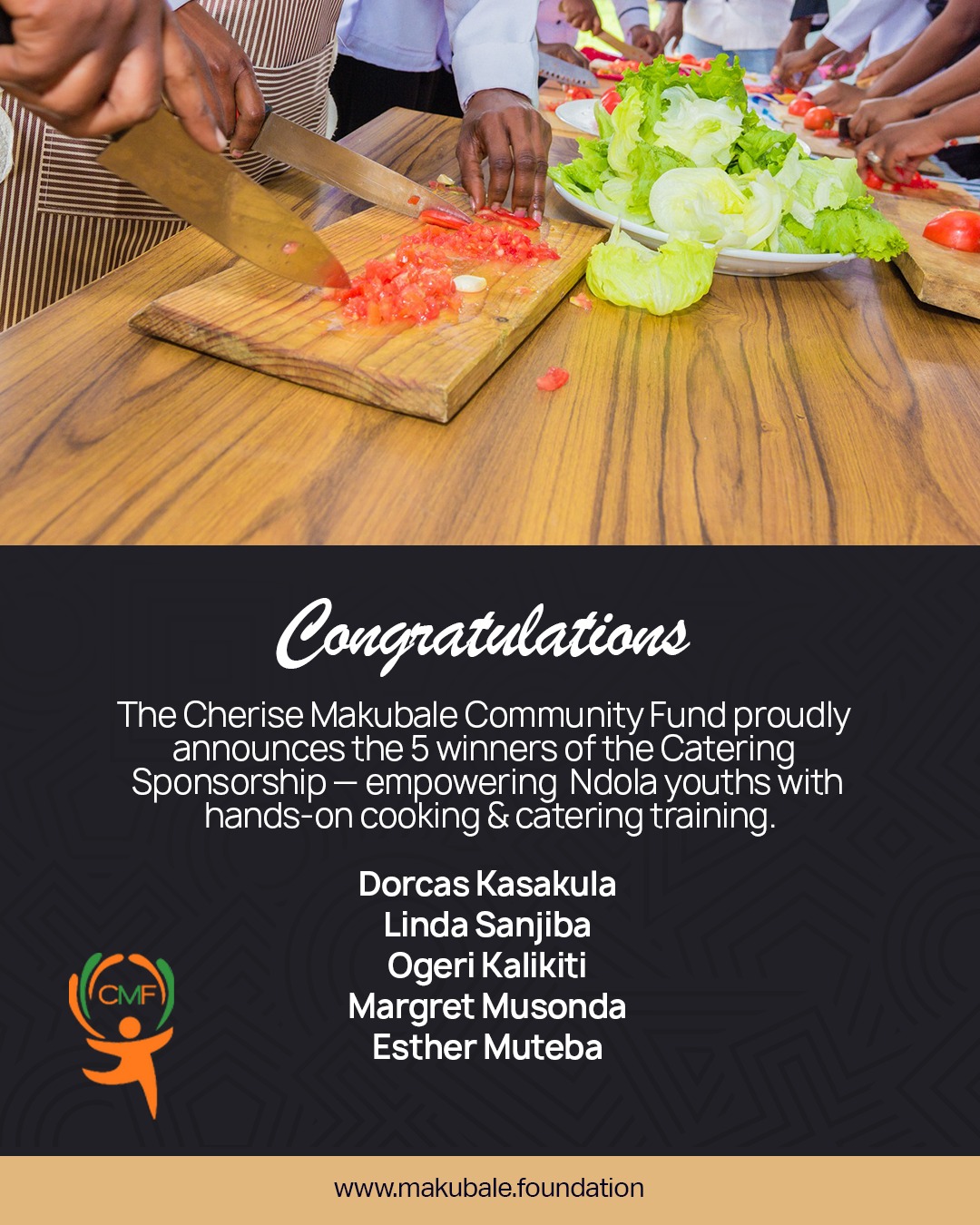 5 Winners Announced for the Catering Sponsorship