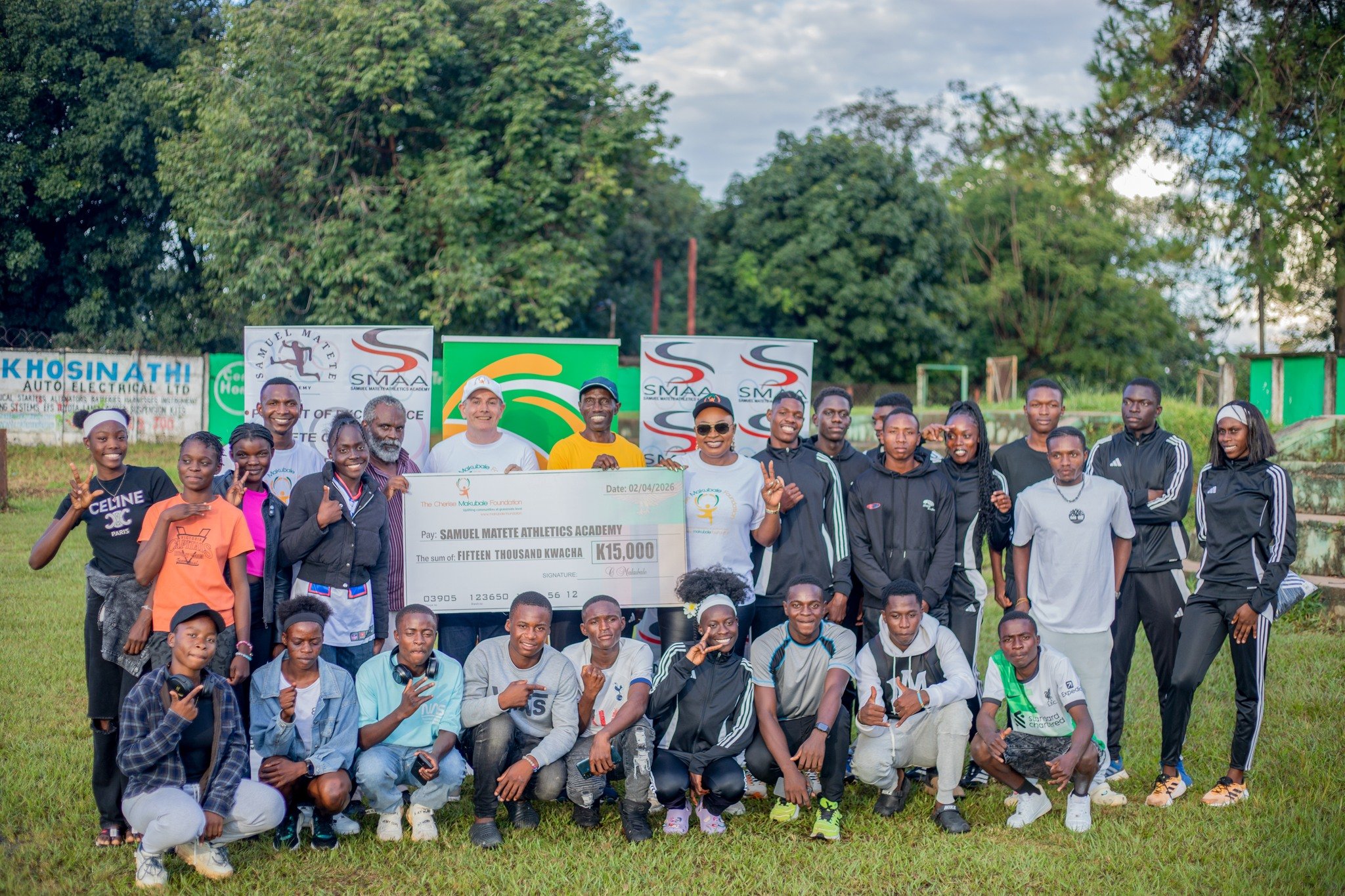 Samuel Matete Athletics Academy Receives K15,000 Donation