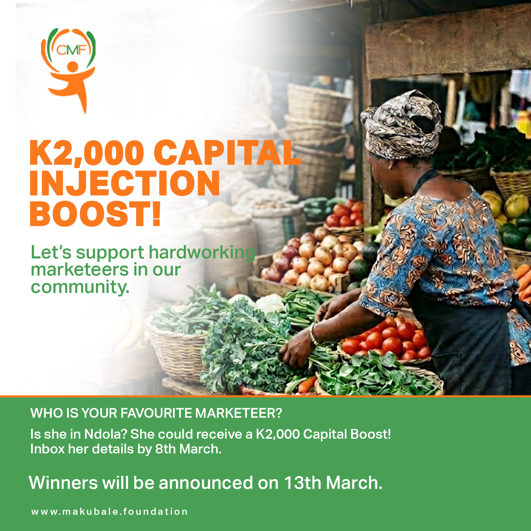 Women's Day Capital Boost Initiative - Empowering Local Market Women